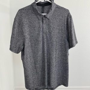 Lululemon - Drysense Polo - Male size L - Heather dark gray color